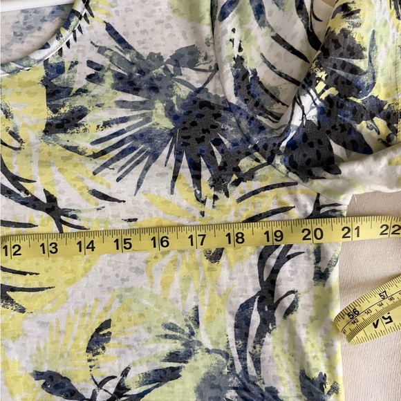 Palm Grove Multicolor Women’s Short Sleeve Top Blouse Sz L - Picture 6 of 7